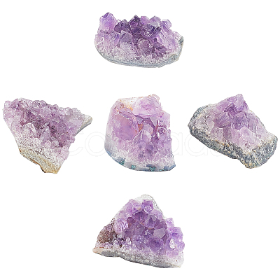 Amethyst Crystal Cluster Ornaments Home Display Decorations DJEW-WH0063-17-1