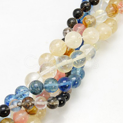 Watermelon Stone Glass Beads Strands G-G152-10mm-M-1