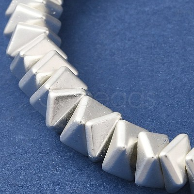 Matte Electroplated Synthetic Non-magnetic Hematite Beads Strands G-L606-F01-01D-1