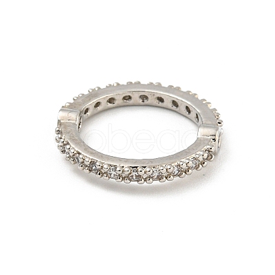 Brass Micro Pave Cubic Zirconia Bead Frame KK-P277-40P-1