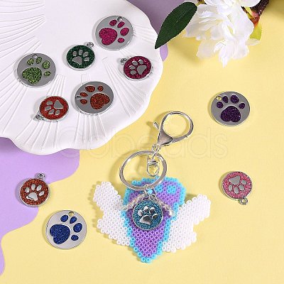 20Pcs 20 Style Enamel Pendants ENAM-SZ0001-56-1