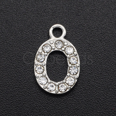 Alloy Rhinestone Charms PALLOY-S098-DA020-O-1