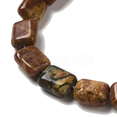 Natural Picasso Jasper Beads Strands G-Q161-E01-01-1