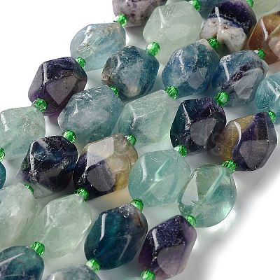 Natural Fluorite Beads Strands G-C182-15-02-1