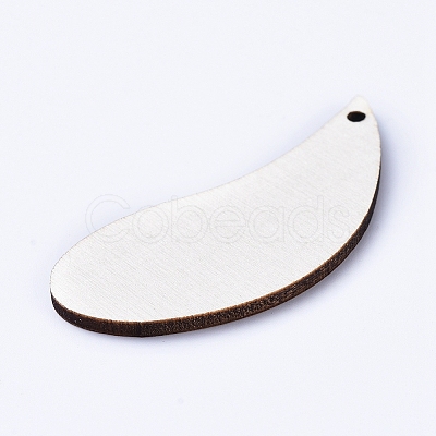 Natural Wood Pendants WOOD-WH0100-38C-1