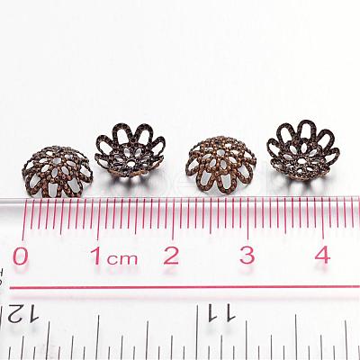 Antique Bronze Iron Flower Bead Caps X-IFIN-ZX1173-AB-NF-1