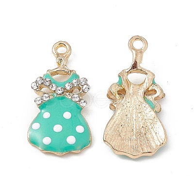 Alloy Rhinestone Pendants ENAM-B053-01G-01-1