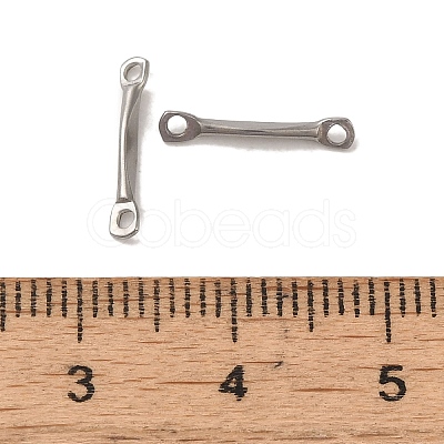 Non-Tarnish 304 Stainless Steel Connector Charms STAS-Q323-10P-1