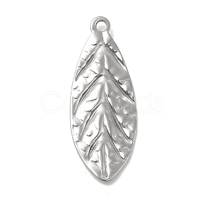 Non-Tarnish Textured 304 Stainless Steel Pendants STAS-P319-49P-1