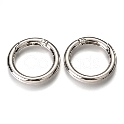 Zinc Alloy Spring Gate Rings X-PALLOY-C100-01P-02-1