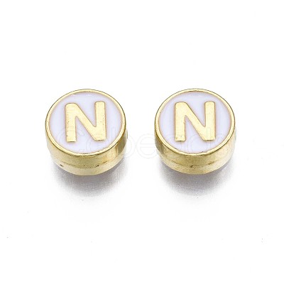 Alloy Enamel Beads ENAM-N052-006-01N-RS-1