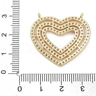 Brass Micro Pave Cubic Zirconia Pendants KK-P280-01G-1