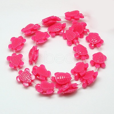 Synthetic Coral Beads Strands CORA-L020-D-10-1