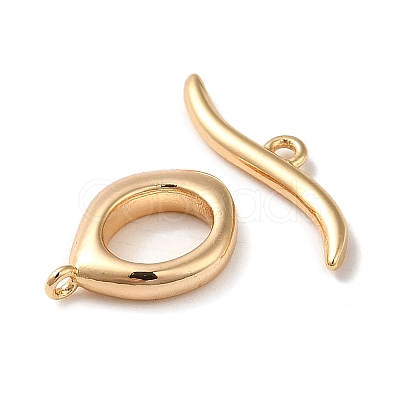 Brass Toggle Clasps KK-P239-04P-1