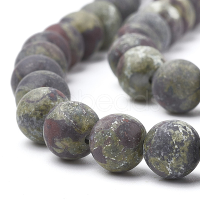 Natural Dragon Blood Stone Beads Strands G-T106-144-1