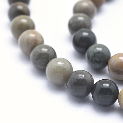 Natural Ocean Agate/Ocean Jasper Beads Strands G-G716-03-6mm-1