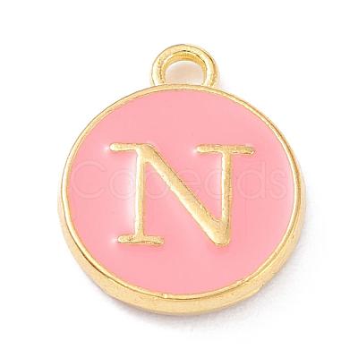 Golden Plated Alloy Enamel Charms ENAM-Q437-14N-1