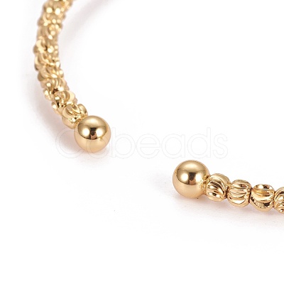 Long-Lasting Plated Brass Cuff Bangles BJEW-E370-10G-1