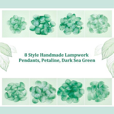 PandaHall Elite 8Bags 8 Style Handmade Lampwork Pendants LAMP-PH0001-12-1