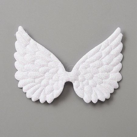 Cloth Embossed Wing Ornament Accessories FIND-WH0037-27B-1