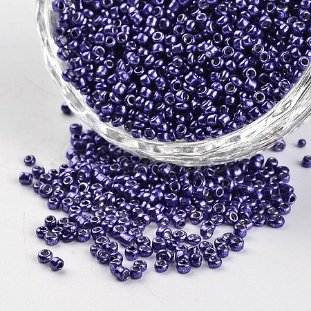 12/0 Baking Painted Glass Round Seed Beads SEED-I008-266B-1