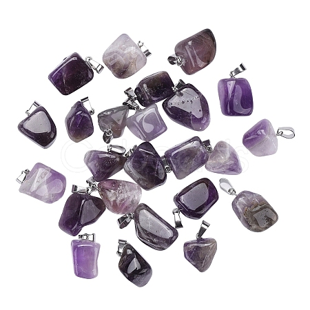 Natural AmethystPendants G-CJ0001-33C-1