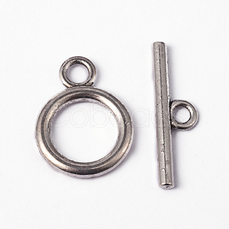 Tibetan Style Alloy Toggle Clasps X-LF0273Y-NF-1
