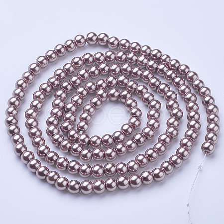 Glass Pearl Beads Strands HY-6D-B27-1