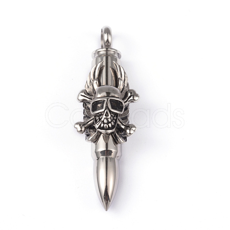 316 Surgical Stainless Steel Big Pointed Pendants STAS-K086-28AS-1