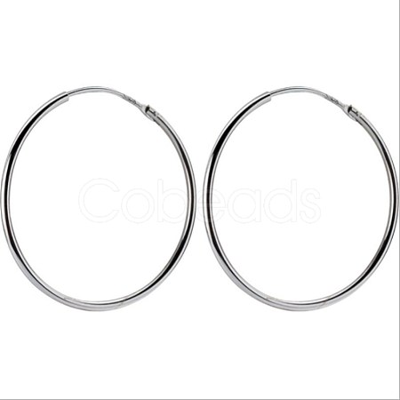 Brass Hoop Earrings EJEW-BB63225-D-1