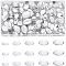 Nbeads Transparent Acrylic Cabochons, Oval, Clear, 240pcs/box