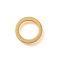 304 Stainless Steel Charms, Laser Cut, Real 18K Gold Plated, Ring, 10x10x1mm, Hole: 7.5mm