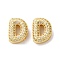 Rack Plating Brass Micro Pave Cubic Zirconia Slide Charms, Long-Lasting Plated, Lead Free & Cadmium Free, Real 18K Gold Plated, Letter, Letter D, 13.5x10x4.8mm, Hole: 10.5x1.7mm