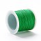 Braided Nylon Thread, DIY Material for Jewelry Making, Spring Green, 0.8mm, 100yards/roll