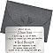 Fingerinspire Stainless Steel Blank Thermal Transfer Cards and Paper Envelopes, Gray, 80x55x0.7mm, 2pcs/set