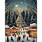 Wooden Puzzles, Children Intelligence Toys, Christmas Theme, Christmas Tree, 380x280mm