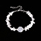 Natural Rainbow Moonstone Chips Beaded Bracelets, Jewely for Women, 4-3/4 inch(12cm)