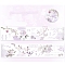 Washi Tape Dreamy Ink Series, DIY Scrapbook Decorative Adhesive Tapes, PeachPuff, 40mm