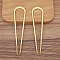 Alloy Hair Forks, Hair Accessories for Women, Golden, 97x24mm