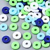 Handmade Polymer Clay Beads Strands CLAY-R089-6mm-T02B-45-2