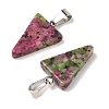 Natural & Synthetic Mixed Gemstone Pendants G-B127-04P-3