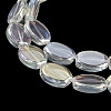 AB Color Plated Electroplate Transparent Glass Beads Strands EGLA-G037-05A-AB01-4