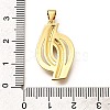 Rack Plating Brass Micro Pave Cubic Zirconia Pendants KK-L226-023G-3