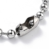 304 Stainless Steel Ball Chain Necklaces CHS-F009-01H-45cm-P-3