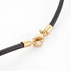 Leather Cord Necklace Making MAK-L018-06B-02-3