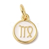 Real 18K Gold Plated Brass Enamel Charms KK-L216-001G-L02-1