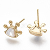 Brass Earring Findings KK-S356-048G-NF-2