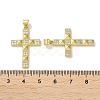 Rack Plating Brass Micro Pave Cubic Zirconia Pendants KK-Z039-04G-3