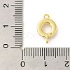 Rack Plating Brass Clear Cubic Zirconia Connector Charms KK-S396-06A-3