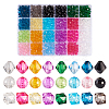 Pandahall 640Pcs 24 Styles Transparent Acrylic Beads TACR-TA0001-24-11